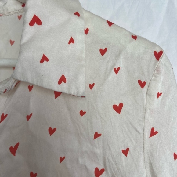 Bec & Bridge White Hearts Blouse Size 4 - Picture 9 of 12